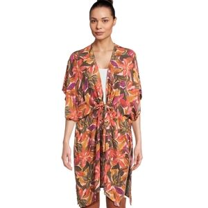 Tie‎ Front Layering Top Tropical Small to Medium NWT